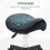 Homcom HOMCOM Saddle Stool Adjustable Rolling Salon Chair for Massage Spa Beauty Black 6
