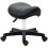 Homcom HOMCOM Saddle Stool Adjustable Rolling Salon Chair for Massage Spa Beauty Black 2