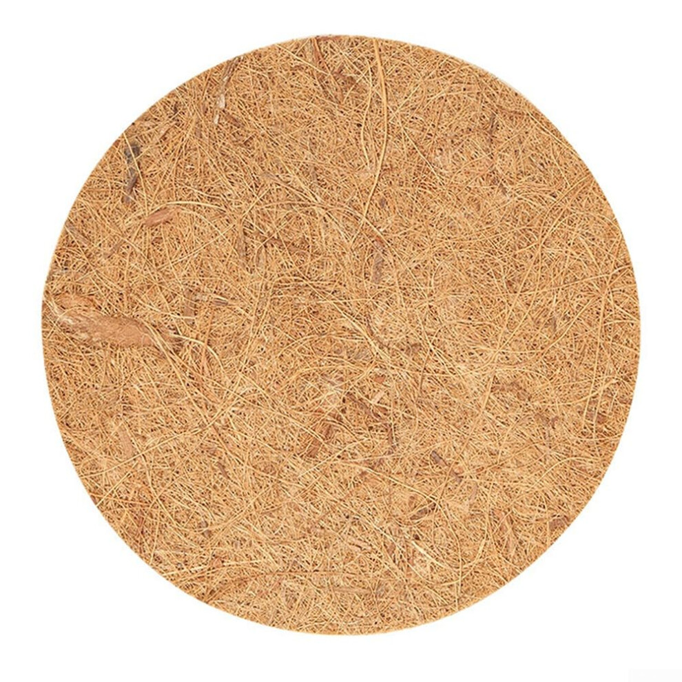 5Pcs Coconut Mulch Mat Tree Protection Disc, 30Cm Coir Weed Control And Moisture Retention Pad 9189345125706