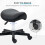 Homcom HOMCOM Saddle Stool Adjustable Rolling Salon Chair for Massage Spa Beauty Black 5