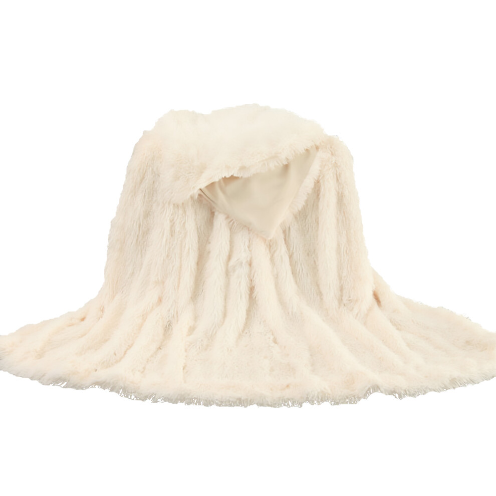 Ultra Soft Shaggy Blanket, Cozy Plush Fuzzy Faux Fur Throw For Couch Bed, Adjustable To Needs With Protection For Furniture (130 X 160 Cm)
