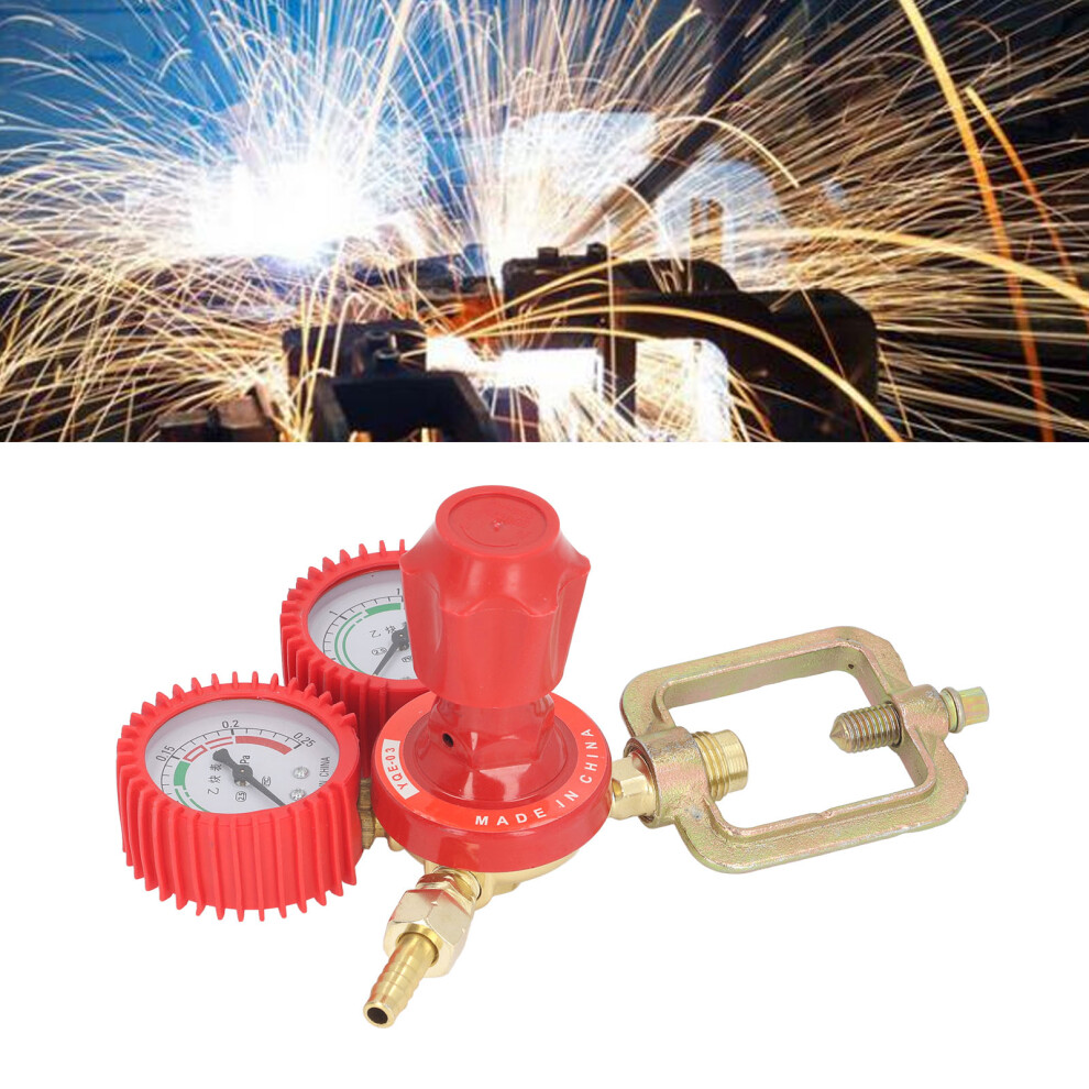 Shockproof Acetylene Gauge With 8Mm Inlet Dual Display Pressure Meter 4681368806051