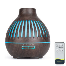 Gaveverdig aromamaskin, eterisk oljediffuser for store familier, automatisk avstengning av ultralyd kald tåke-luftfukter med 7 farger nattlys