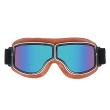Cruiser crossbril voor dames en heren, onbreekbare motocrossbril met UV-bescherming en PC-lens, ABS-frame offroadbril voor straatmotorrijden