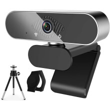 Autofokus-Webcam mit Mikrofon, 4K-Ultra-HD-Videokonferenz-Webcam mit Sichtschutzabdeckung und Rauschunterdrückungstechnologie für nahtlose