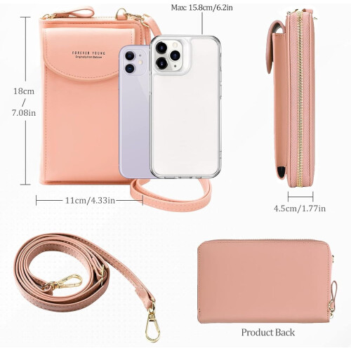 Τσάντα Crossbody για γυναίκες, αντικλεπτική δερμάτινη τσάντα RFID που μπλοκάρει το 1