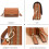 Ρυθμιζόμενη και αφαιρούμενη τσάντα Crossbody για γυναίκες, ελαφρύ δερμάτινο 5