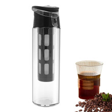 Cold Brew Coffee Maker Glass Flask with Filter 550ml SpillProof Travel Cup for Iced Tea