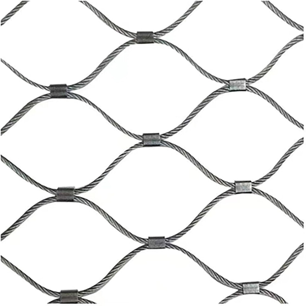 Wire Mesh, Wire Rope Mesh, Flexible Wire Mesh Fence, House Balcony Window, Outdoor Fence For Farms And Gardens (7 Cm Mesh Size) 2Mm 7Cm Mesh 9426802375855