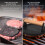 Burger Press  NonStick Cast Iron Patty Press with Wooden Handle 3