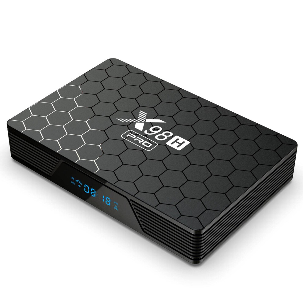 Android Tv Box 12.0 X98h Pro 4Gb Ram 64Gb Rom H618 Quadcore 64Bit Cpu 1000M Lan Wifi 2.4G/5G 4K Av1 Usb 3.0 Bt 4.2 9347817946635