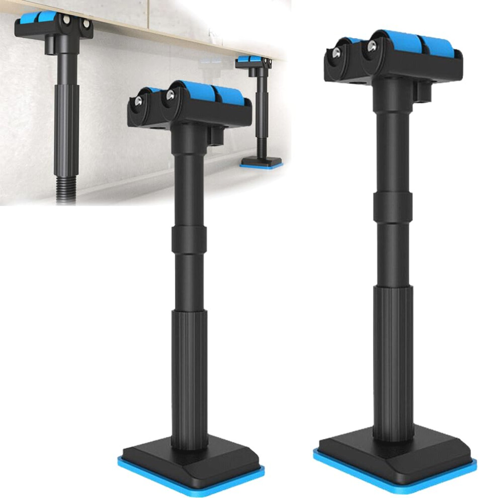 Labor Saving Lifting Brackets, Multifunctional Height Adjustment, Lifting Device, Cabinet Lifter, Telescopic Furniture Lifter, Hand Tool Black 2Pcs 9365049044561