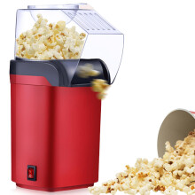 Mini Hot Air Popcorn Maker Healthy, 1200W, 2Minute OneTouch for Home Movies, Parties