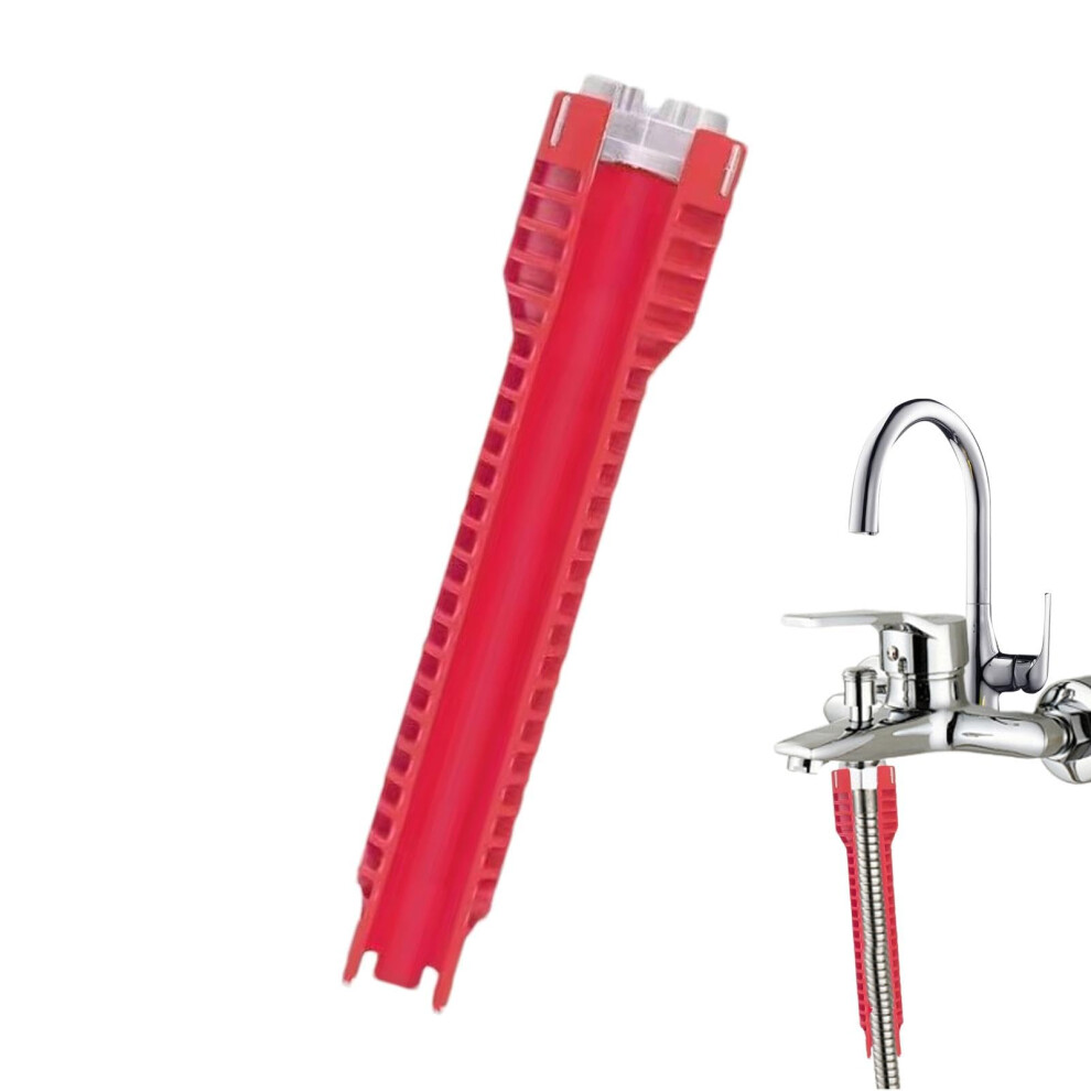 Sink Wrench With Ergonomic Nonslip Grip, Extra Long Reach Faucet Wrench For Tight Spaces, 5 In 1 9365049044677
