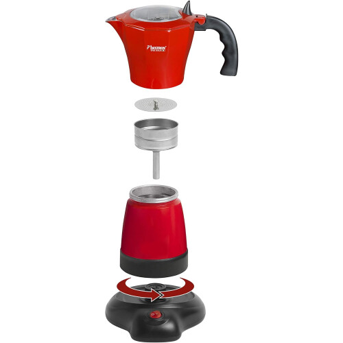 AES480 Espresso Maker for 6 Cups 300 ml 480 W Red Single 1