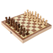 Chess Set Interactive Travel Game Folding Board with Storage 24x24 cm Magnetic