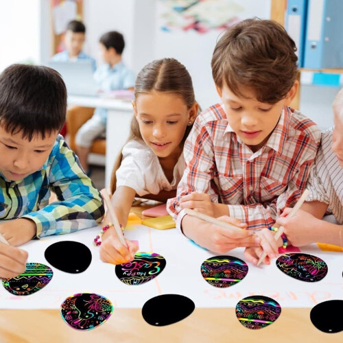 48 Easter Crafts for Kids  Easter Egg Scratch Art, DIY Easter Crafts, Scratch Art Pictures 2