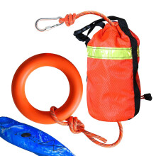 Water Rescue Launch Bag, 16m Floating Rescue Rope, Nylon, Quick Deployment for Rafting Safety Gear