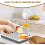 Adjustable bread slicer with crumb tray, foldable handle for uniform homemade bread slices 2