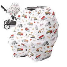 Baby Car Seat Cover – Breathable Stroller Cover for Privacy Breastfeeding, Universal Fit Canopy for Infant and Toddler