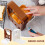 Bread slicer for homemade bread, foldable, adjustable slice thickness (Brown) 5