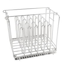 Slow Cooker Rack Stainless Steel Large Capacity Foldable Adjustable Separator Shelf for Low Temperature Cooking Kitchen Use 190x169x185mm