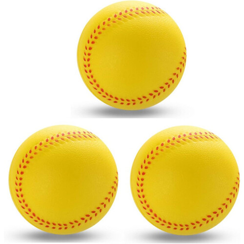 Standard Unmarked Elastic Solid Baseball - PU Leather Training Balls for Sports Competition, Size 9, Durable Design 1