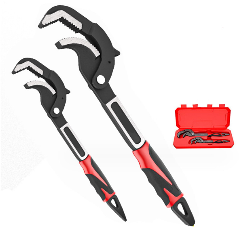 Heavy Duty Selflocking Adjustable Pipe Wrench With Wide Opening Design, Steel Spanner Set 9365049045216