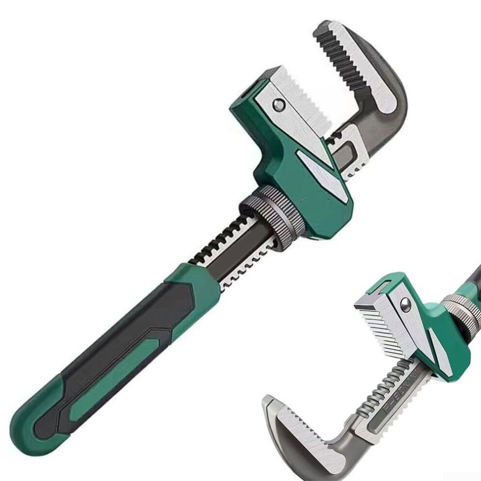 F Type Adjustable Wrench, 80Mm Rightangle Spanner, Ratchet Wrench, For Plumbing Nuts, Bolts, Pipe Fittings 9412369302410