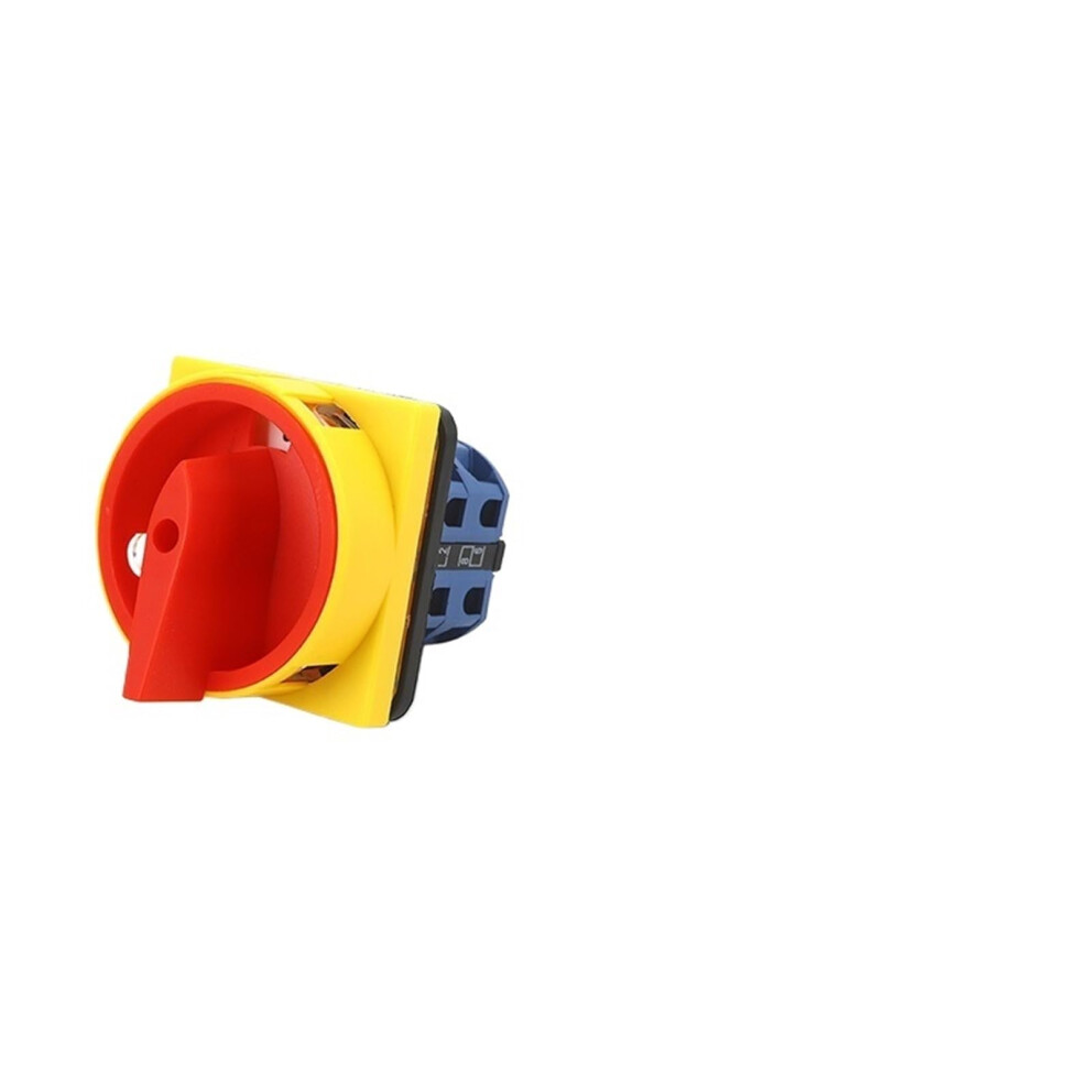 25A Rotary Cam Switch 2 Pole Padlock Secure For Master Control Circuit Industrial Power Cutoff 9412369302427