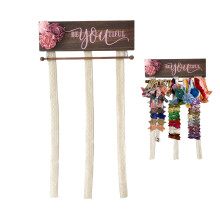 Organizzatore per accessori per capelli da bambina, decorazione da parete, porta fasce per capelli, grande capacità, per riporre fiocchi e fasce,