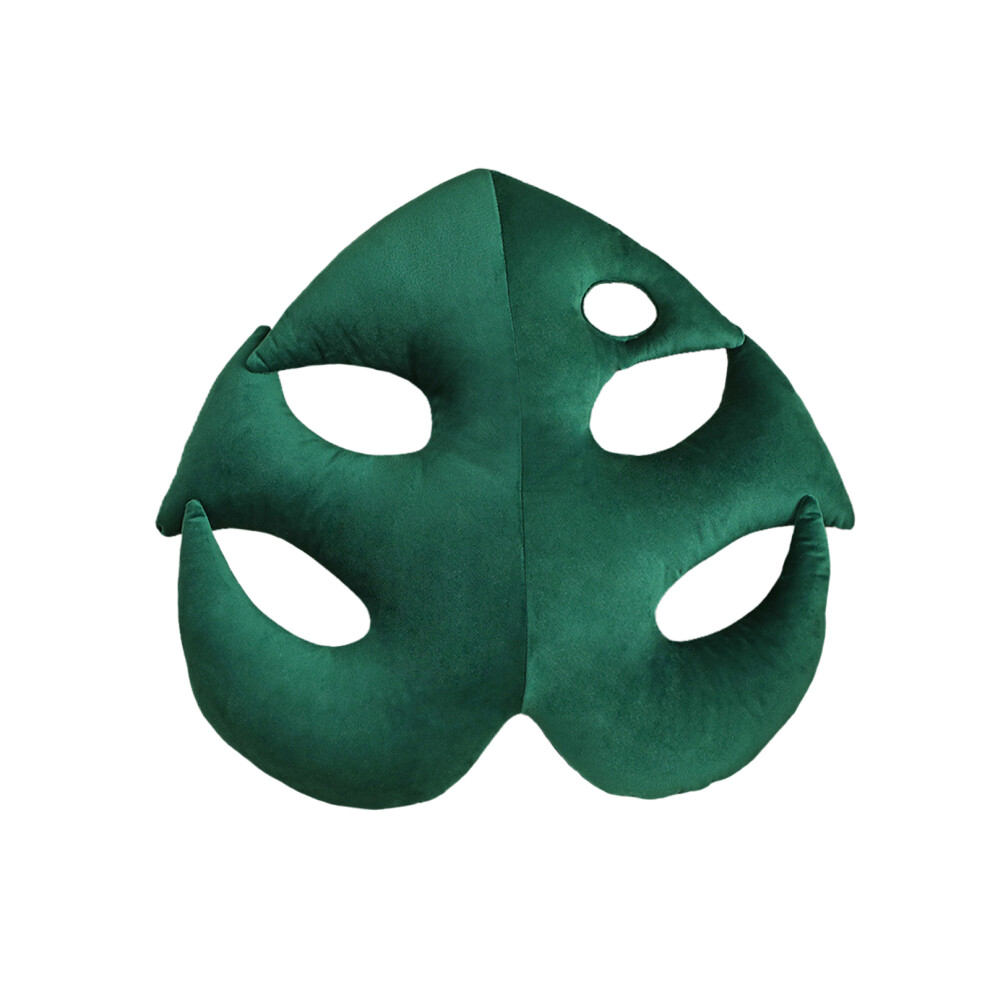 Leaf Shaped Throw Pillow, Tropical Monstera Unique Novelty Decor for All Seasons, Stuffed With Ultra Soft Fiber Fill, Suitable for Living Room Bedroom
