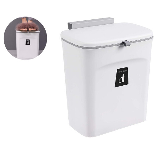 Innovative Kitchen Compost Bin, Flexible Soft Rubber Device Ensures Secure Bag Placement 1
