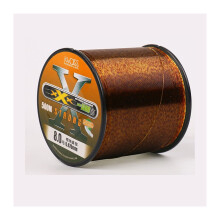 Fishing Line 500m Gold Spotted Monofilament Nylon Fluorocarbon Coated Carp Fishing Line Abrasion Resistant 3D Bionic Design
