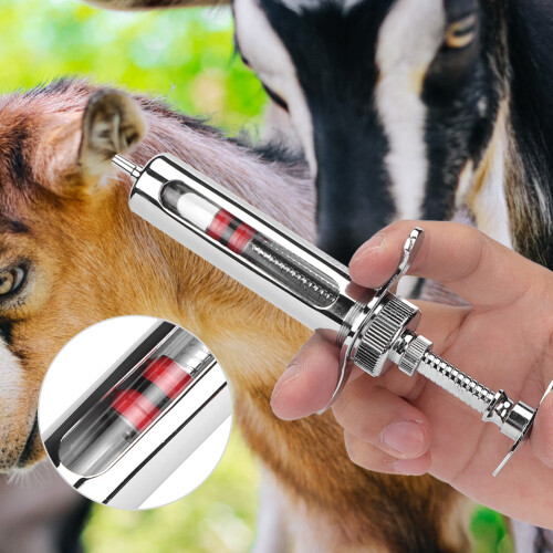 Μεταλλικό κτηνιατρικό εργαλείο εγχύσεων με ρυθμιζόμενη δόση, ρυθμιζόμενη δόση, 1