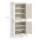 Homcom HOMCOM 180cm Kitchen Pantry Storage Cabinet Server Food Organizer, White 3