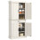 Homcom HOMCOM 180cm Kitchen Pantry Storage Cabinet Server Food Organizer, White 2