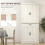 Homcom HOMCOM 180cm Kitchen Pantry Storage Cabinet Server Food Organizer, White 5