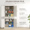Homcom HOMCOM 180cm Kitchen Pantry Storage Cabinet Server Food Organizer, White 4