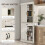 Homcom HOMCOM 180cm Kitchen Pantry Storage Cabinet Server Food Organizer, White 6