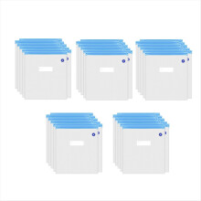 Lot de 50 sacs de rangement sous vide réutilisables pour consommables d'imprimante (PLA/PETG/ABS), 30 x 34 cm.