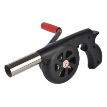 BBQ Air Blower Hand Crank Fan with HeatResistant Metal Tip for Outdoor Cooking and Camping