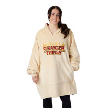 Stranger Things Blanket Hoodie (Unisex Beige)
