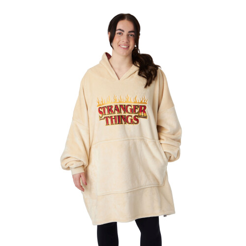 Stranger Things Blanket Hoodie (Unisex Beige)