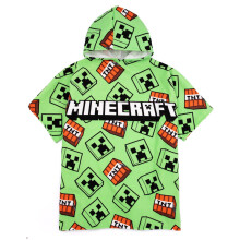 Minecraft Poncho Towel (Unisex Kids Green)