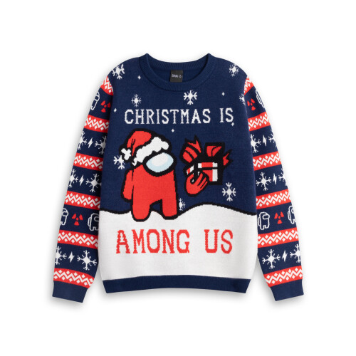 (9-10 Years) Among Us Jumper (Boys Blue)