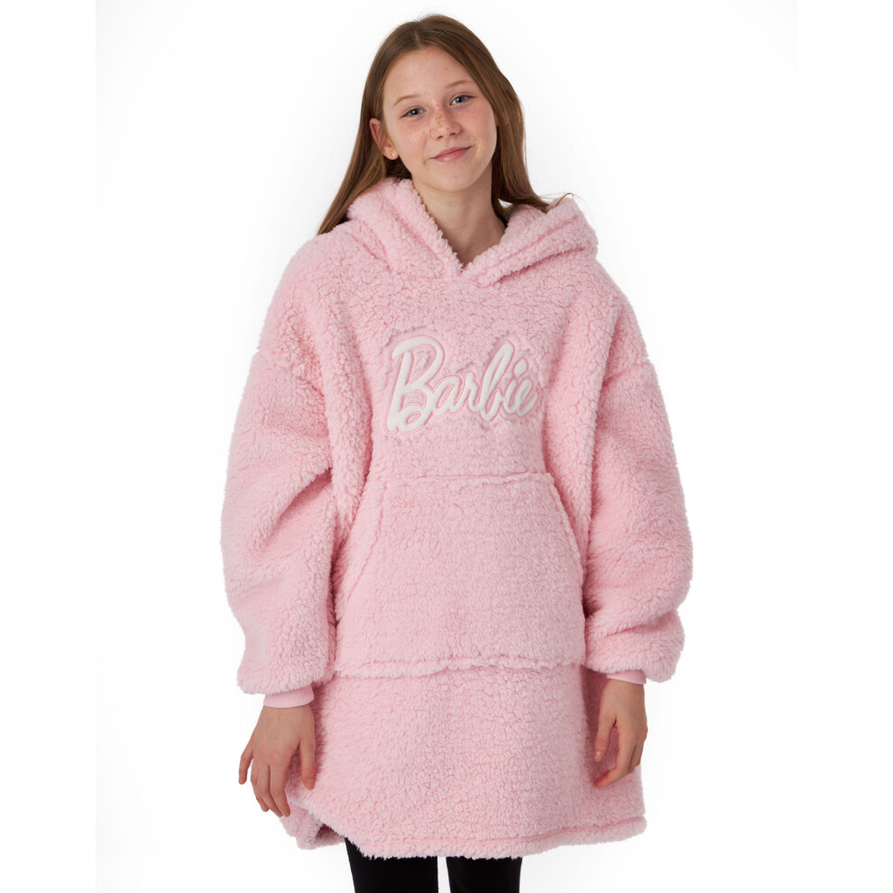 Barbie (6-8 Years) Blanket Hoodie (Girls ) Pink