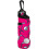 Golf ball bag with keychains, lightweight accessory with 3tee capacity, pink. 5