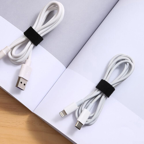 Cable Ties for Efficient Organization of Data Cables  Easy Storage  Black 1