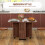Homcom HOMCOM Folding Dining Table, Drop Leaf Table With Drawers Brown 4